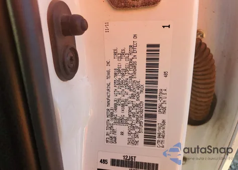 2012 Toyota Tundra Double Cab Sr5 z USA, uszkodzony, nr VIN 5TFUM5F18CX029339